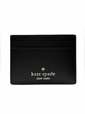Kate Spade Black Slim Card Case Holder Wallet